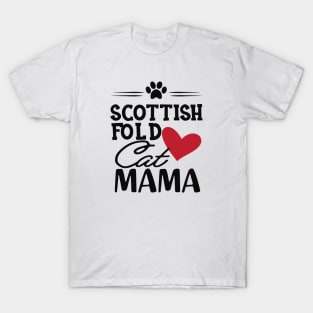 Scottish Fold Cat Mama T-Shirt